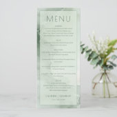 Elegante groene menutemplate menu (Staand voorkant)