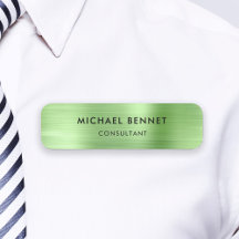 Elegante Groene Metalen Zakelijke Benodigdheid