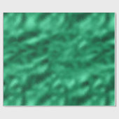 Elegante Groene Metallic Kerstvakantie Cadeaupapier (Vlak)