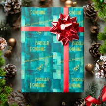 Elegante groene monochromatische geschenkverpakkin