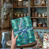 Elegante groene monochromatische geschenkverpakkin cadeaupapier