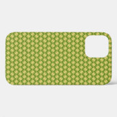 Elegante groene palmbladeren weven mand patroon | Case-Mate iPhone case (Achterkant (horizontaal))