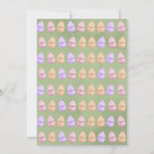 Elegante groene pastel Wildflowers Egg Hunt Pasen Kaart (Achterkant)