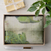 Elegante  groene pauw tissuepapier (Geschenk)