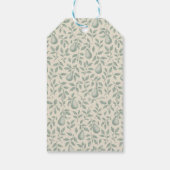 Elegante groene peer bruiloft dank u cadeaulabel (Achterkant)