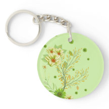 Elegante groene pistache sleutelhanger