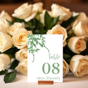 Elegante groene Quinceañera Kaart