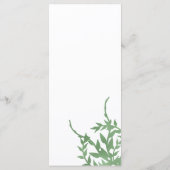Elegante groene Quinceañera Menu (Achterkant)