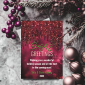 Elegante groene rode glitter druipt Kerstmis nieuw