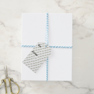 Elegante groene rol geschenklabel – Aanpasbaar Cadeaulabel