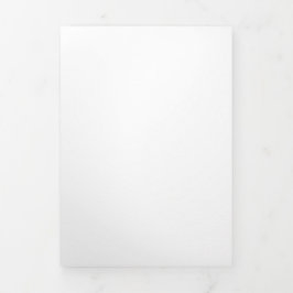 Elegante Groene Roos Botanische Gouden Overlay Fot Drieluik Uitnodiging