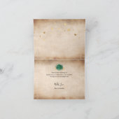 Elegante Groene Roze Gouden Kroon Waterverf Vouwka Bedankkaart (Binnen)