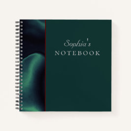 Elegante groene spiraalnotitieboek notitieboek