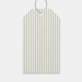 Elegante groene strepen Bedankkaart Cadeaulabel (Achterkant)