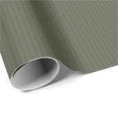 Elegante groene strepen in bos tint cadeaupapier (Rol Hoek)