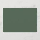 Elegante groene strepen informatiekaartje (Achterkant)