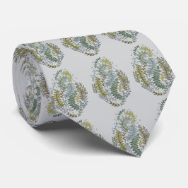Elegante groene stropdas met patroon