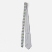 Elegante groene stropdas met patroon (Achterkant)