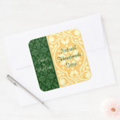 Elegante Groene Tan Custom Craft Labels (Envelop)
