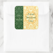 Elegante Groene Tan Custom Craft Labels (Tas)