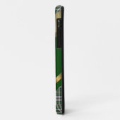 Elegante groene tartan plaid gepersonaliseerd Case-Mate iPhone case (Achterkant/links)