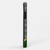 Elegante groene tartan plaid gepersonaliseerd Case-Mate iPhone case (Achterkant/rechts)
