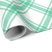 Elegante groene Tartan Plaid Kerstmis Cadeaupapier (Rol Hoek)