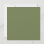 Elegante Groene Thanksgiving Uitnodiging (Achterkant)