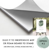 Elegante groene tinten Waterverf bruiloft welkom t Poster