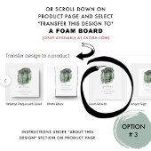 Elegante groene tinten Waterverf bruiloft welkom t Poster