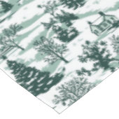 Elegante groene toiletland kerst tafelkleed (Gekanteld)