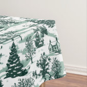 Elegante groene toiletland kerst tafelkleed (Voorbeeld)