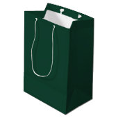 Elegante Groene Trouw Dank Je Medium Cadeauzakje (Achterkant Gekanteld)
