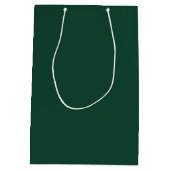 Elegante Groene Trouw Dank Je Medium Cadeauzakje (Achterkant)