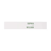 Elegante Groene Typografie Uitnodigingen Wikkel (Vlak)