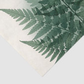 Elegante groene varenbladeren botanisch  tissuepapier (Detail)