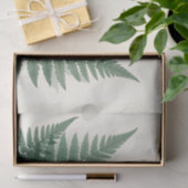 Elegante groene varenbladeren botanisch  tissuepapier (Geschenk)