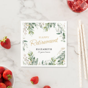 Elegante Groene Verjaardagsfeestelijke Viering Servet
