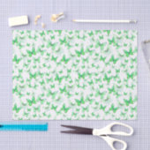 Elegante Groene Vlinders Patroon Tissuepapier (Craft)