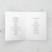 Elegante groene Waterverf bloemenbruiloft Programma (Binnen)