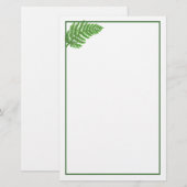Elegante groene waterverf varens bos bladeren briefpapier (Voorkant / Achterkant)