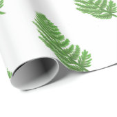 Elegante groene waterverf varens bos bladeren cadeaupapier (Rol Hoek)