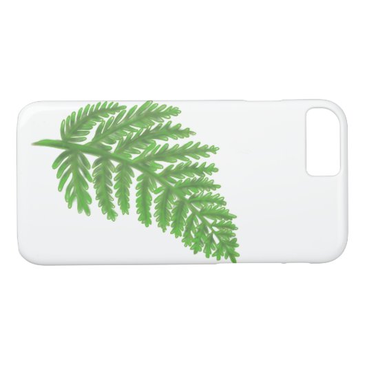 Elegante groene waterverf varens bos bladeren Case-Mate iPhone case (Achterkant (Horizontaal))