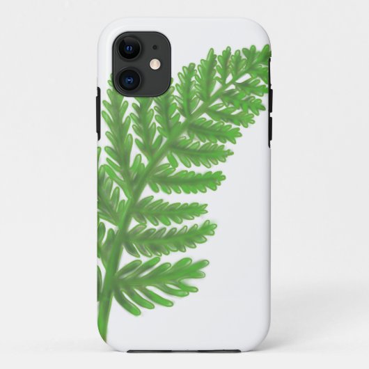 Elegante groene waterverf varens bos bladeren Case-Mate iPhone case (Achterkant)
