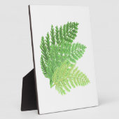 Elegante groene waterverf varens bos bladeren fotoplaat (Zijkant)