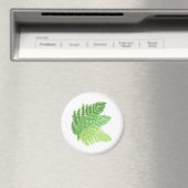 Elegante groene waterverf varens bos bladeren magneet (Insitu (Vaatwasser))