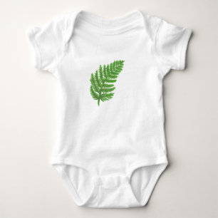 Elegante groene waterverf varens bos bladeren romper