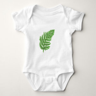 Elegante groene waterverf varens bos bladeren romper