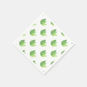 Elegante groene waterverf varens bos bladeren servetten (Hoek)