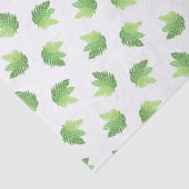 Elegante groene waterverf varens bos bladeren tissuepapier (Detail)